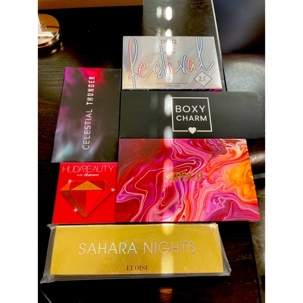 EYESHADOW PALETTE BUNDLE BOXYCHARM PUR HUDA BEAUTY ELOISE HIPDOT DOMINIQUE